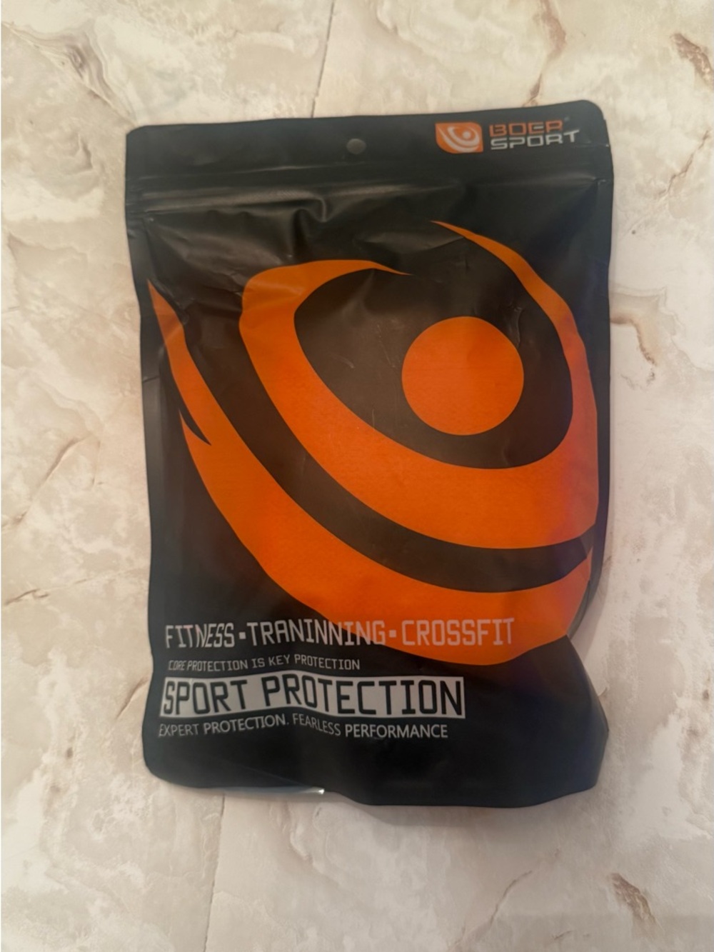 Men’s Black & Orange Sport Protection Shorts